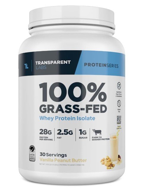 Transparent Labs Grass-Fed Whey Protein Isolate