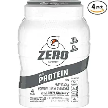 7. Gatorade Zero with Protein, 10g Whey Protein Isolate- Glacier Cherry