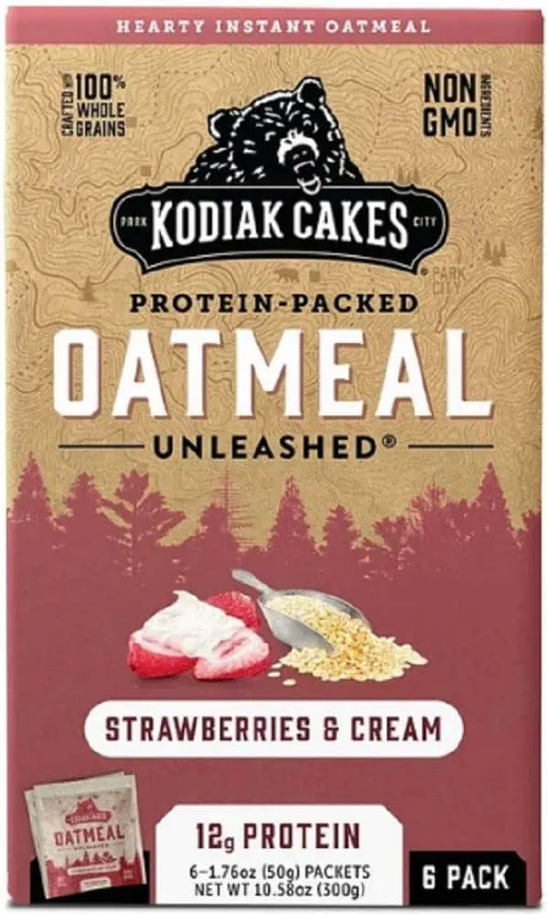 Kodiak Cakes Oatmeal Strawberries and Cream
