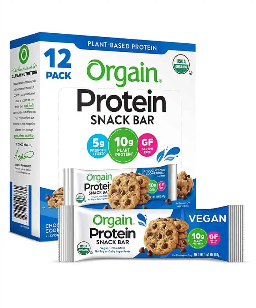 Orgain Organic Plant Based Protein Bar