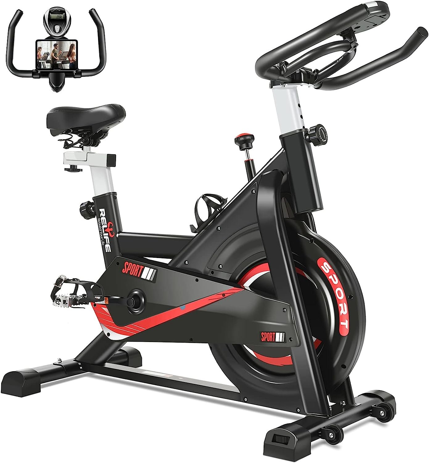 RELIFE Exercise Bike with Adjusable Resistance
