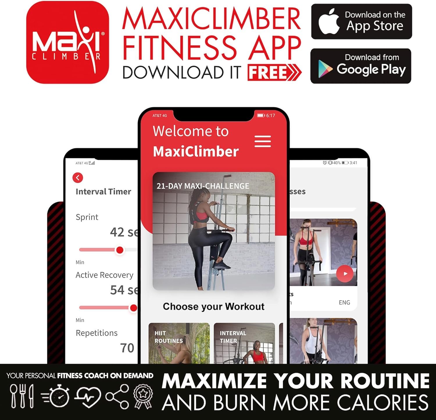 MaxiClimber App